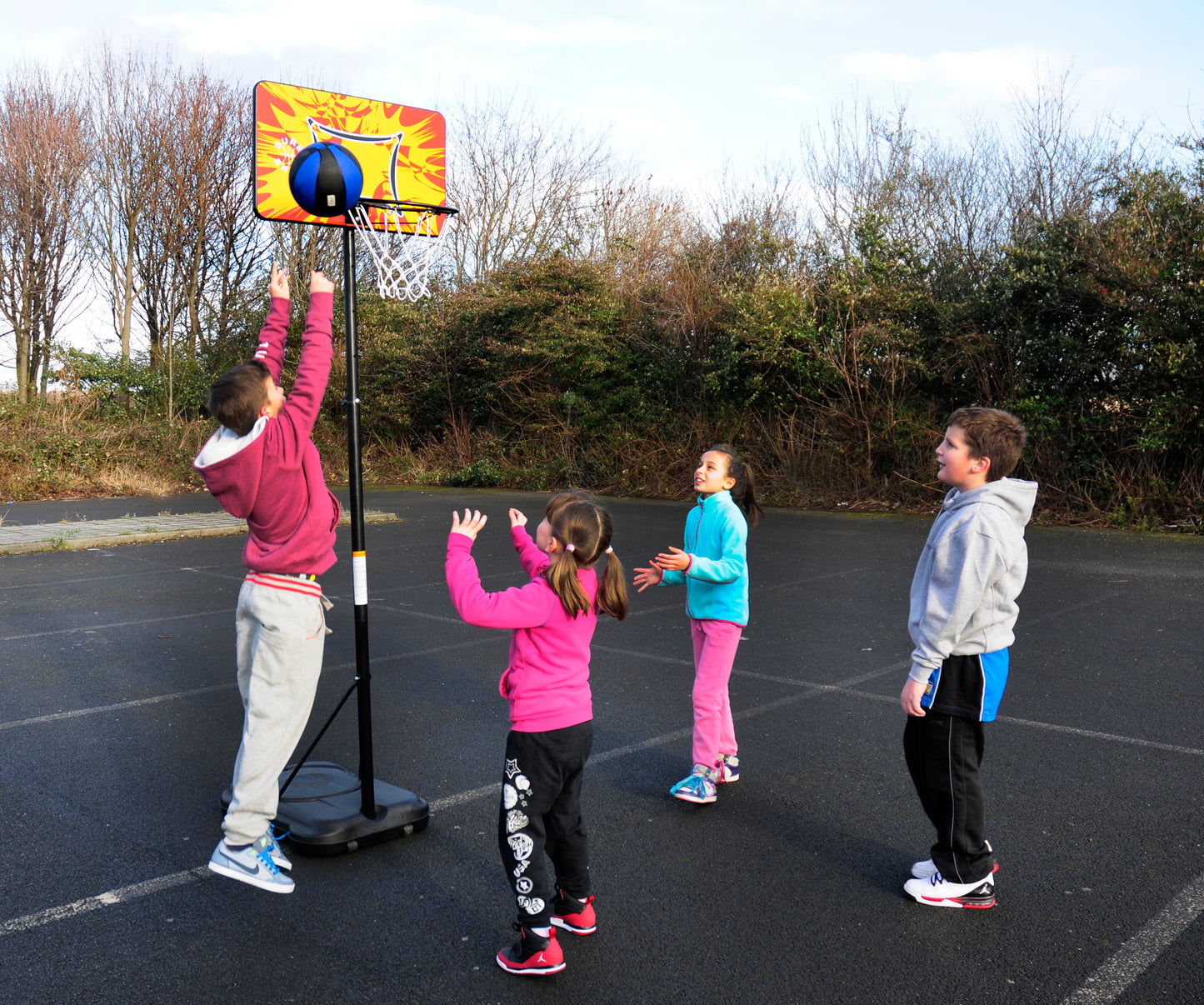 Little Shot Basketball Unit - Coloured Backboard