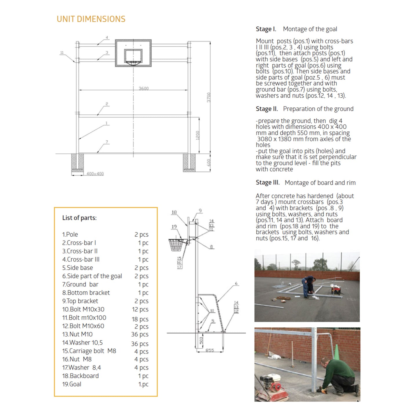 Basketball Goal Combi-Sportserve