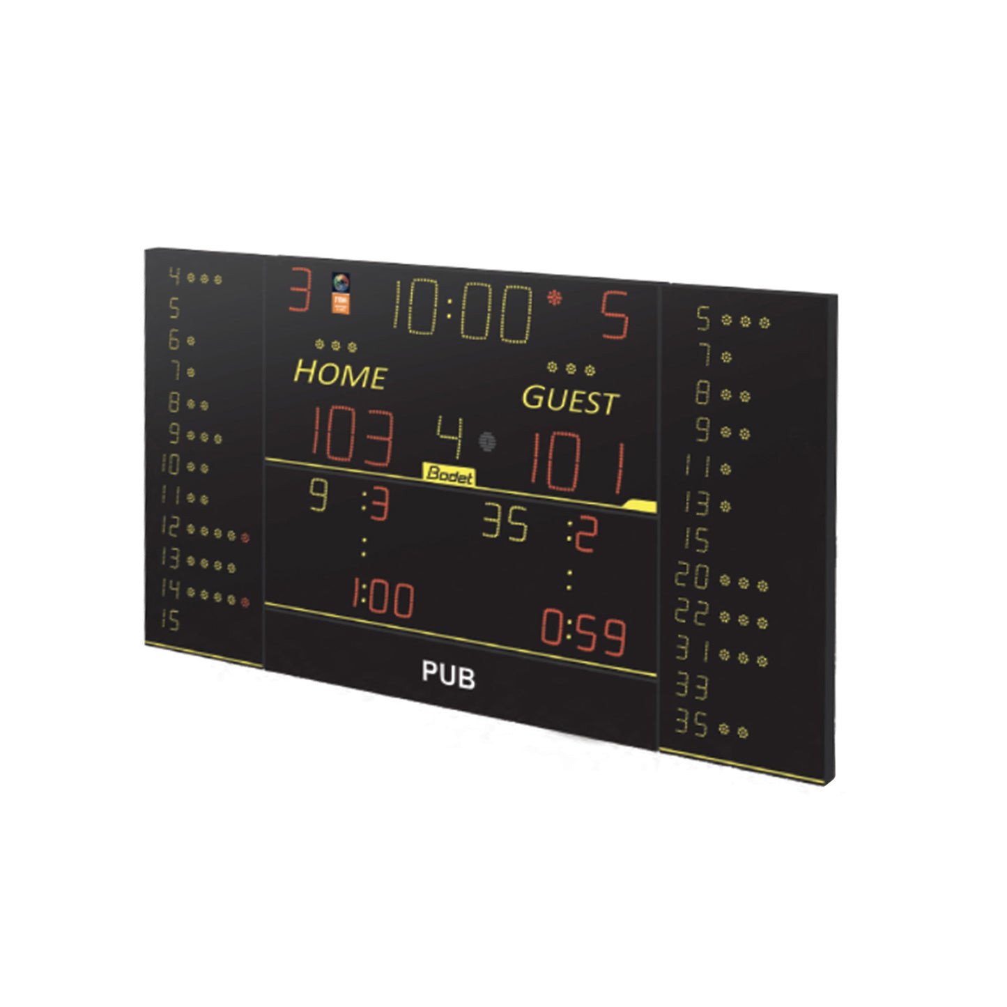Indoor Scoreboard-Bodet 8NT325-F10 Alpha & 8NT325-F10-Sportserve