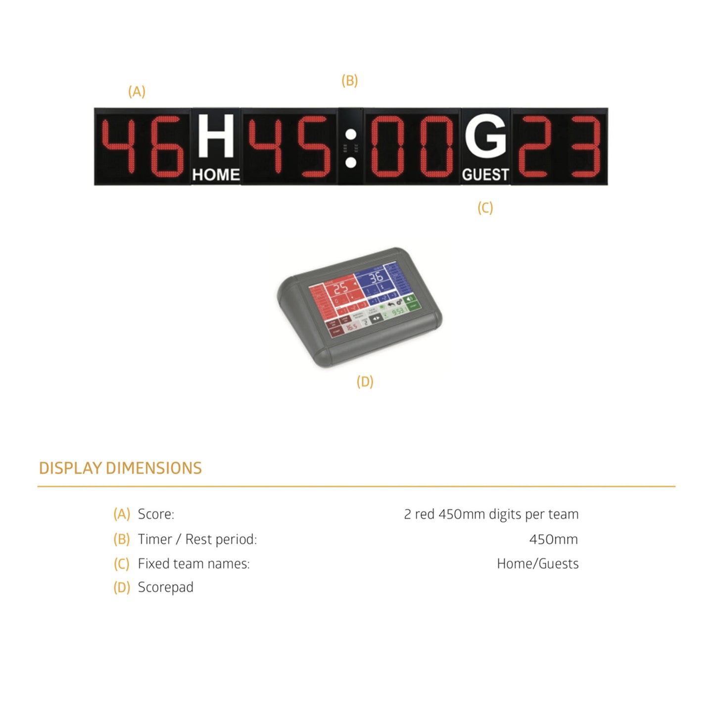 Outdoor Scoreboard-Favero FOS-18-Sportserve