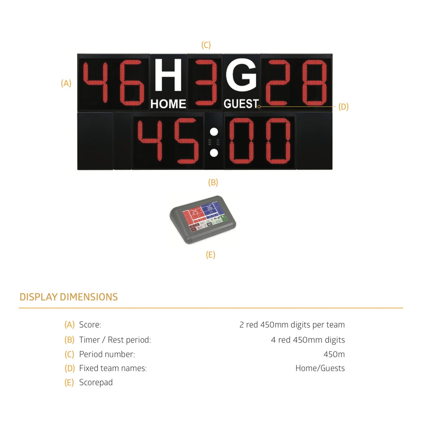 Outdoor Scoreboard-Favero FOS-29-Sportserve
