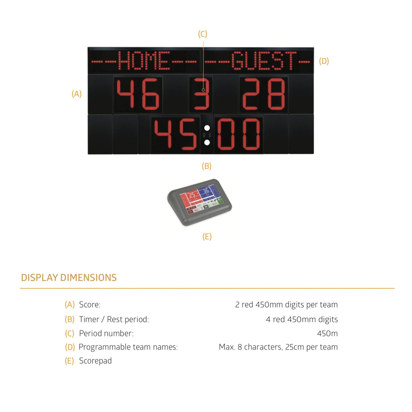 Outdoor Scoreboard-Favero FOS-39-Sportserve