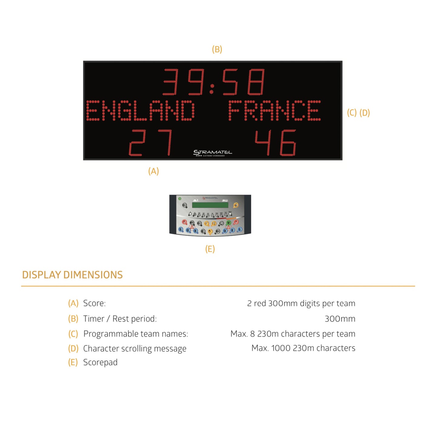 Outdoor Scoreboard-Stramatel FRA AD-Sportserve