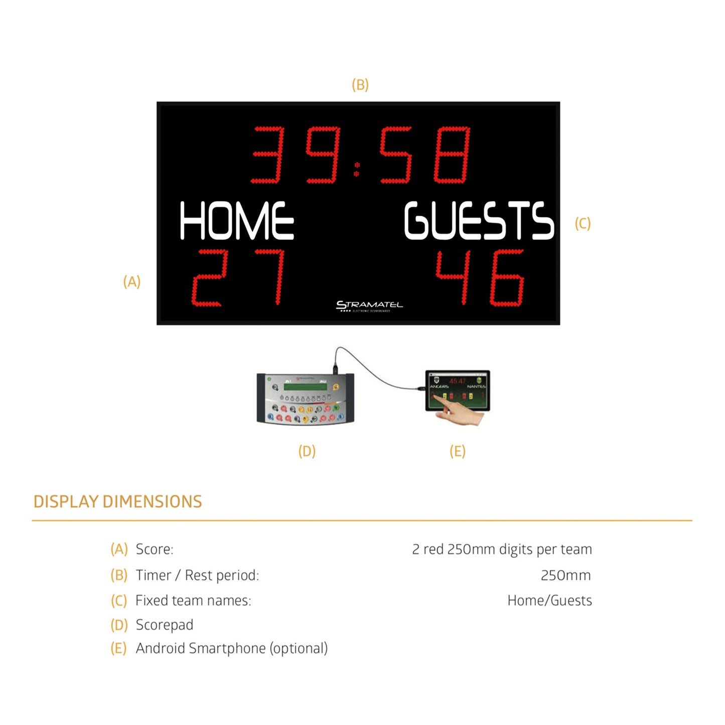 Outdoor Scoreboard-Stramatel FRB-Sportserve