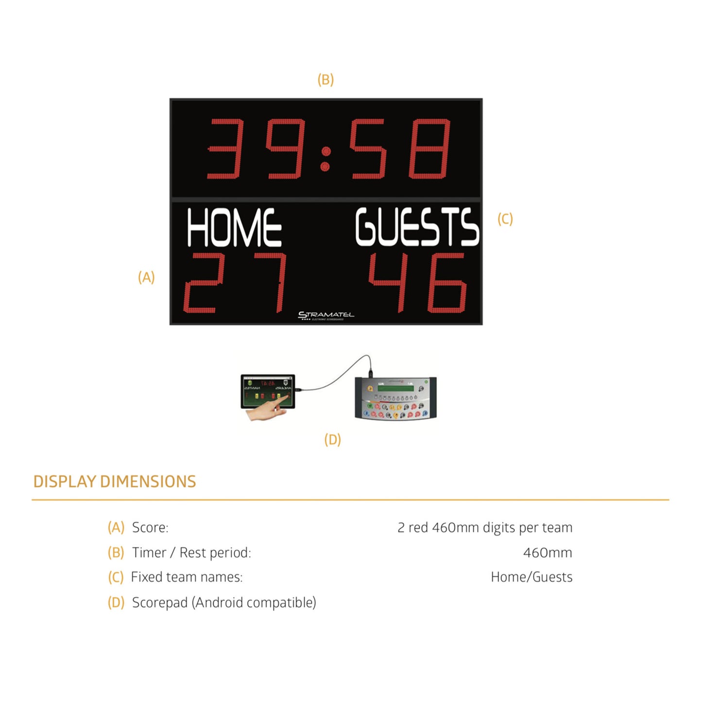 Outdoor Scoreboard-Stramatel FRC-Sportserve