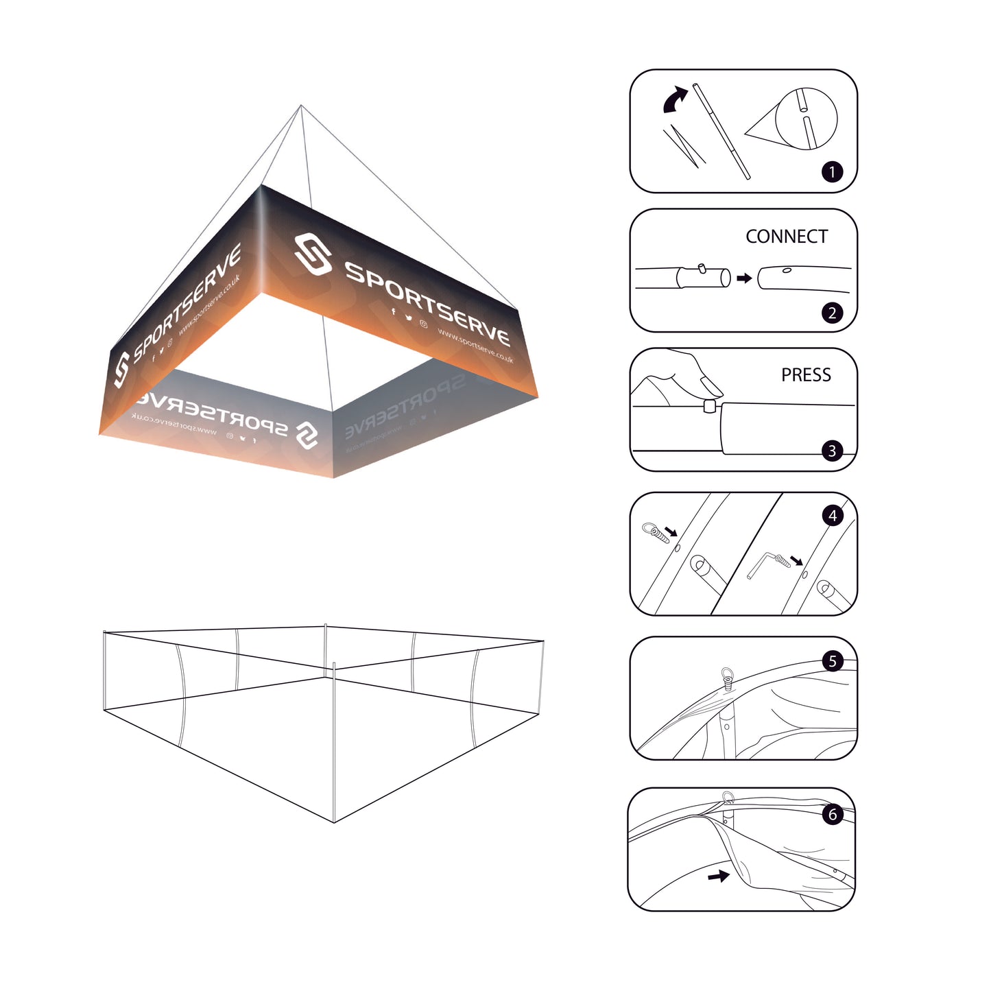 Square Hanging Banner