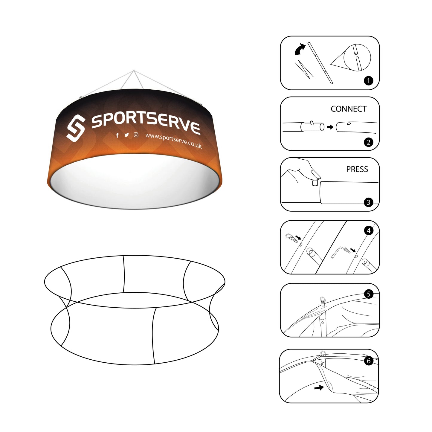 Circle Hanging Banner