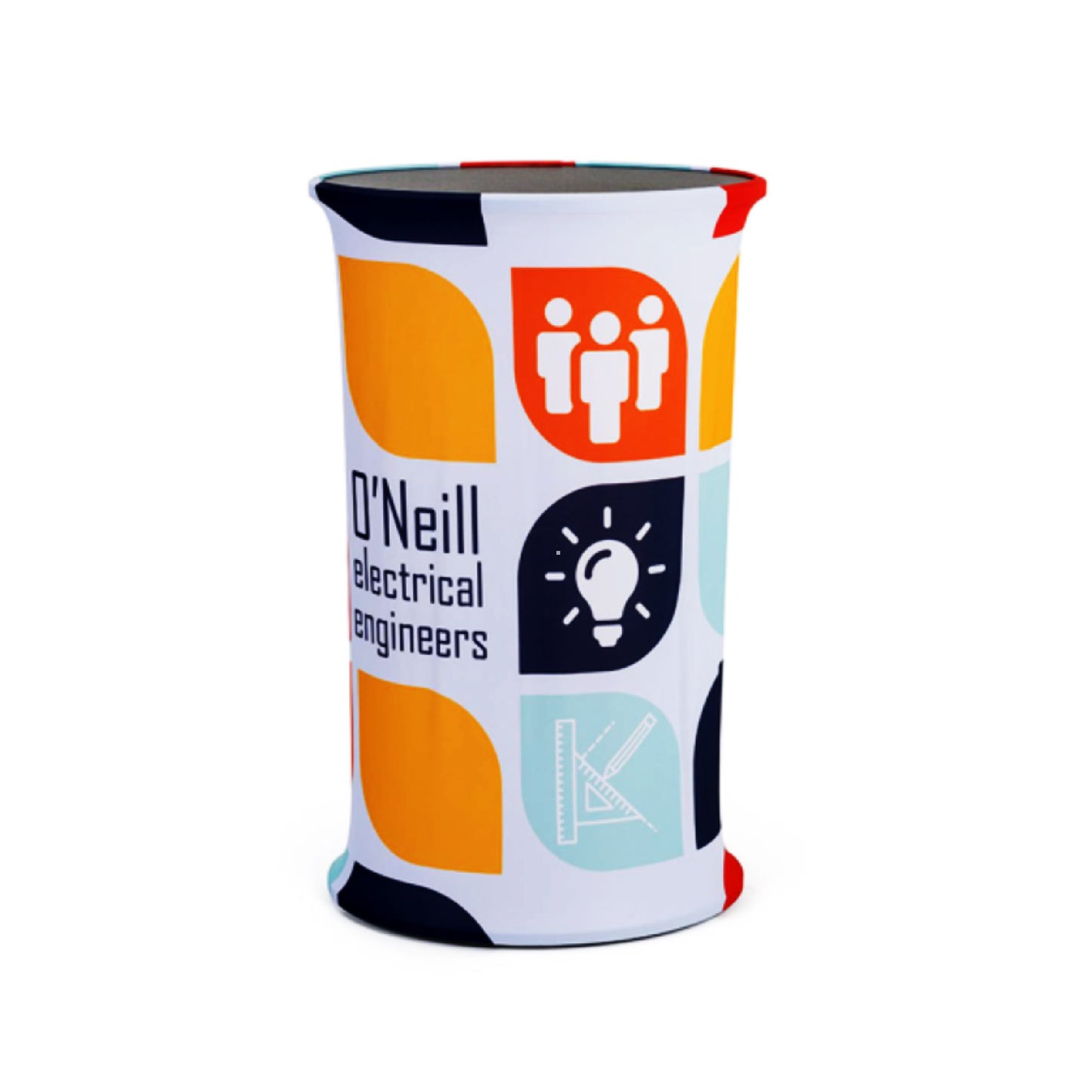 Oval Counter Tension Fabric Display