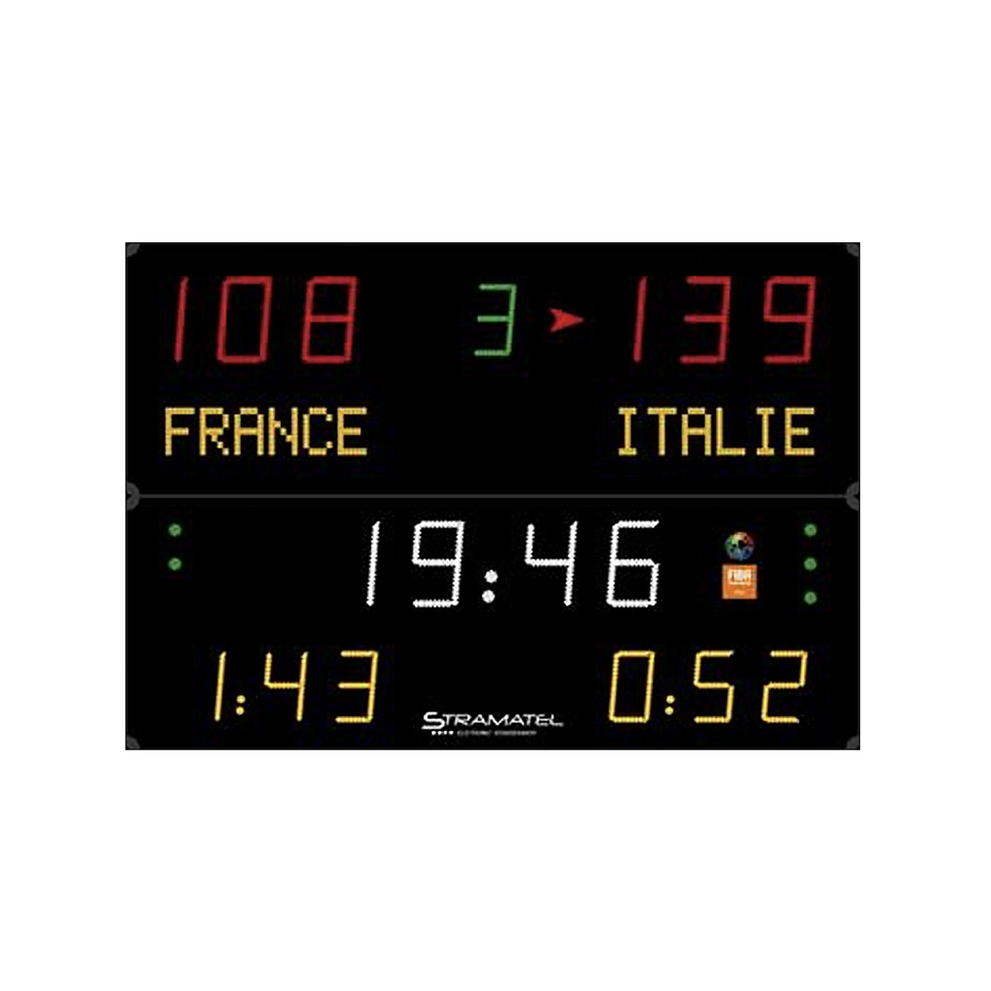 Indoor Scoreboard-Stramatel 452 MF 7100 & 7000-Sportserve