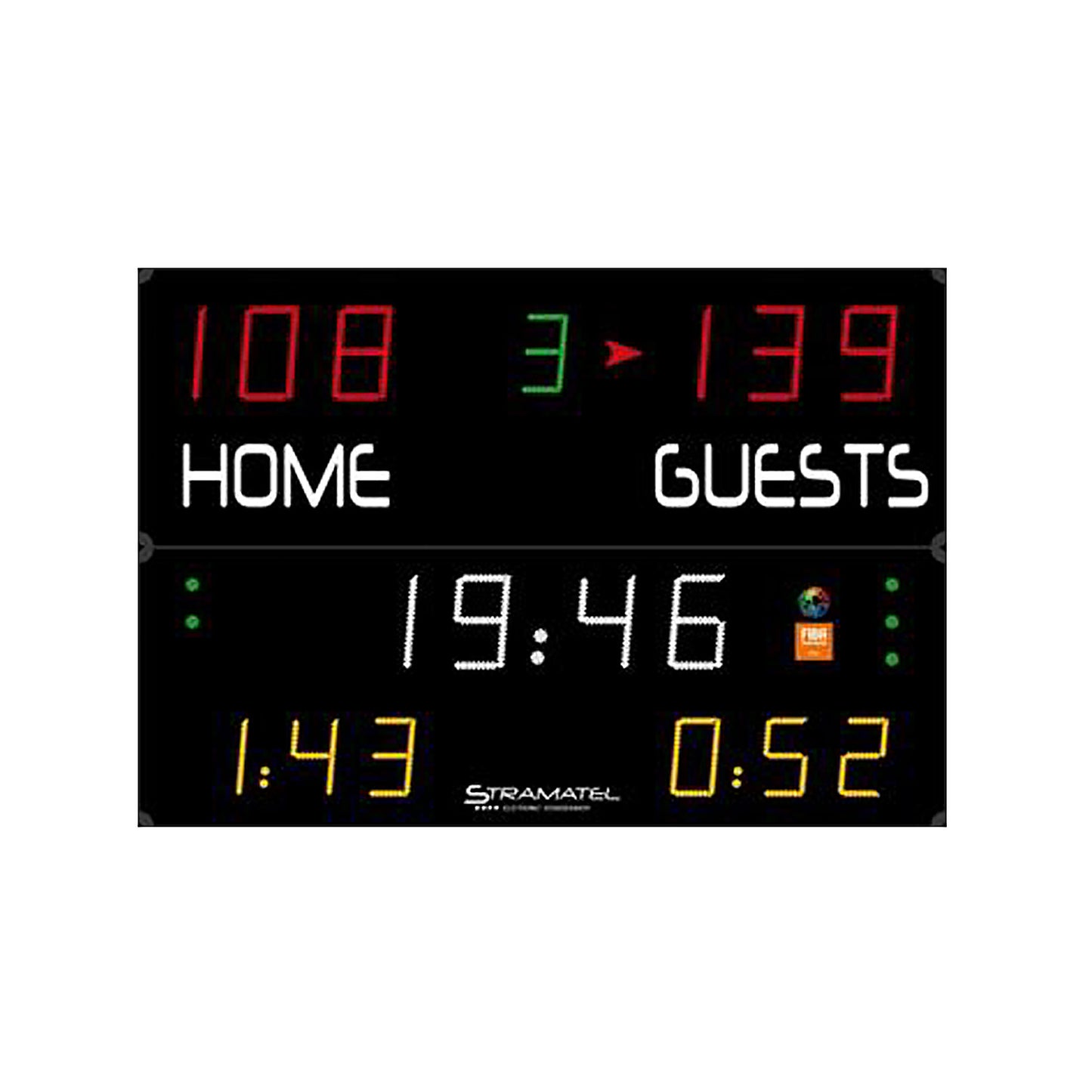 Indoor Scoreboard-Stramatel 452 MF 7100 & 7000-Sportserve