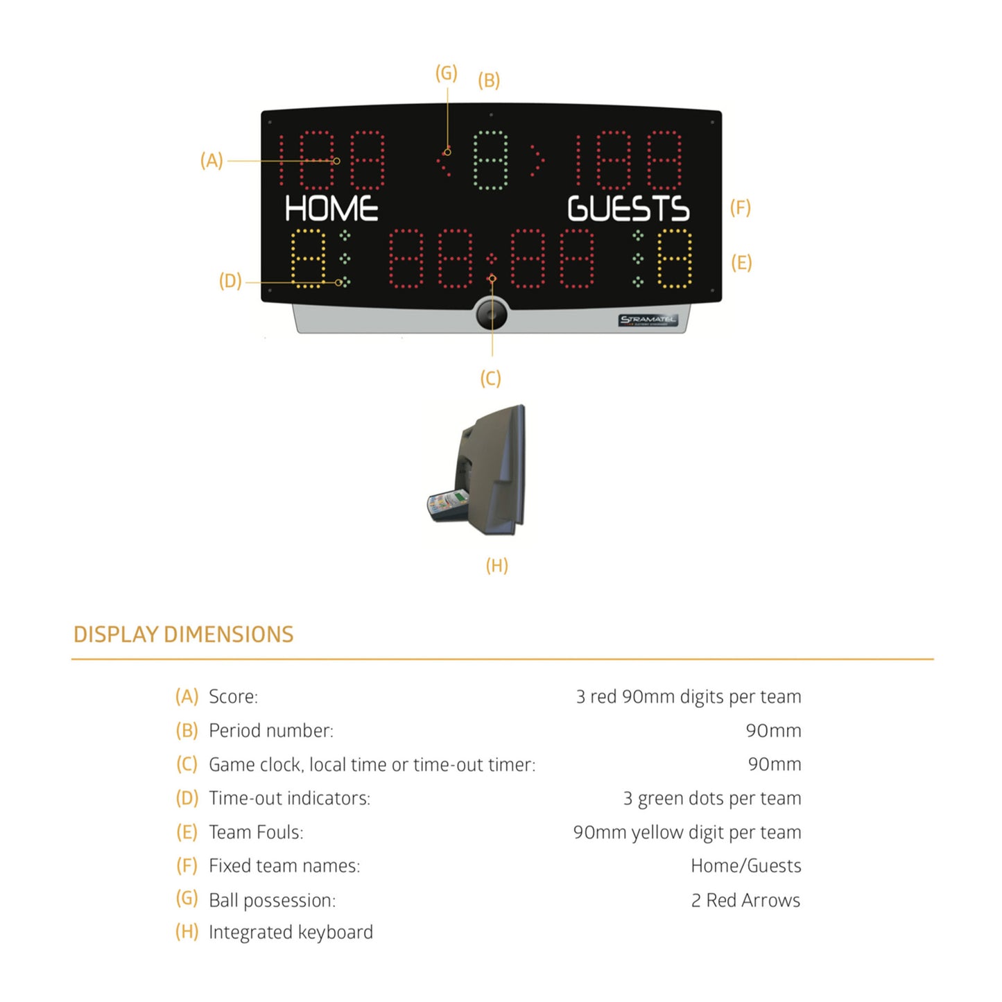 Indoor-Stramatel MultiTop Eco Scoreboard-Sportserve