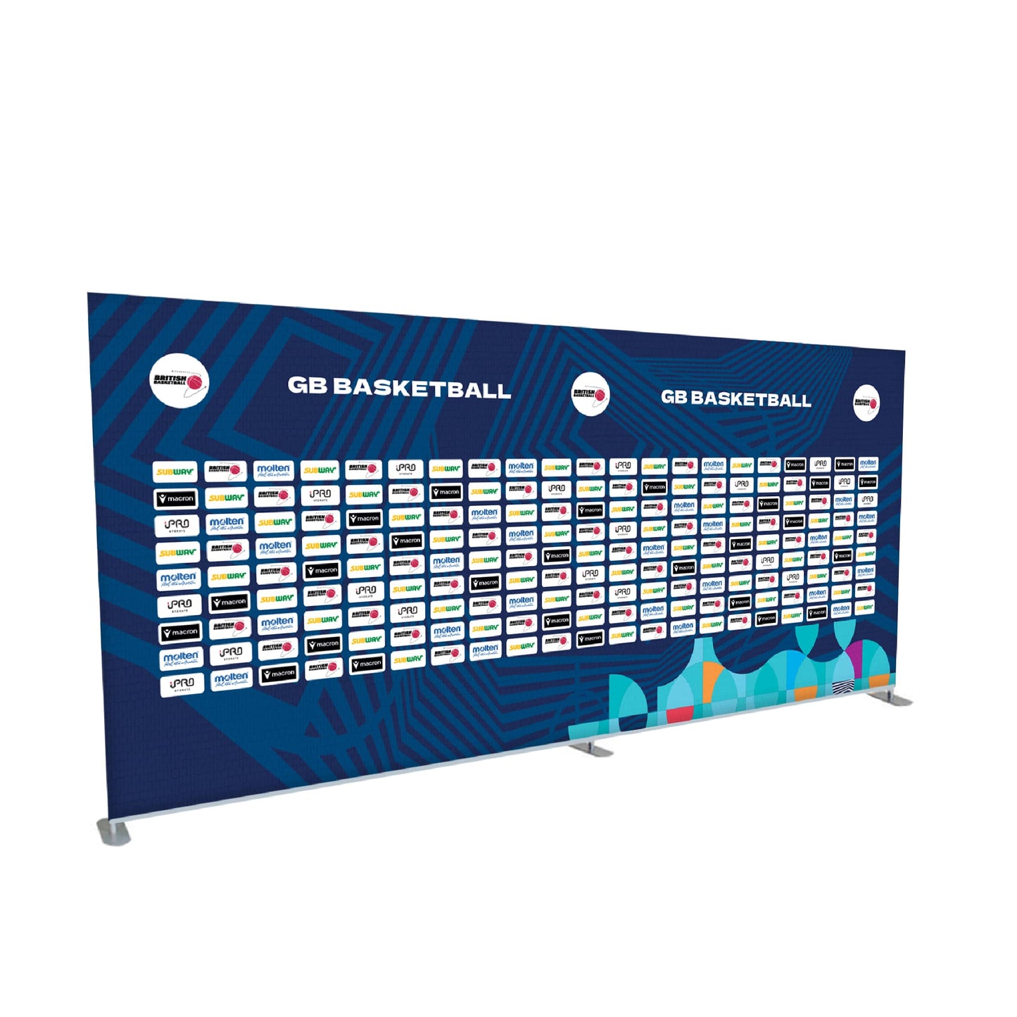 Printed Stretch Fabric Media Wall