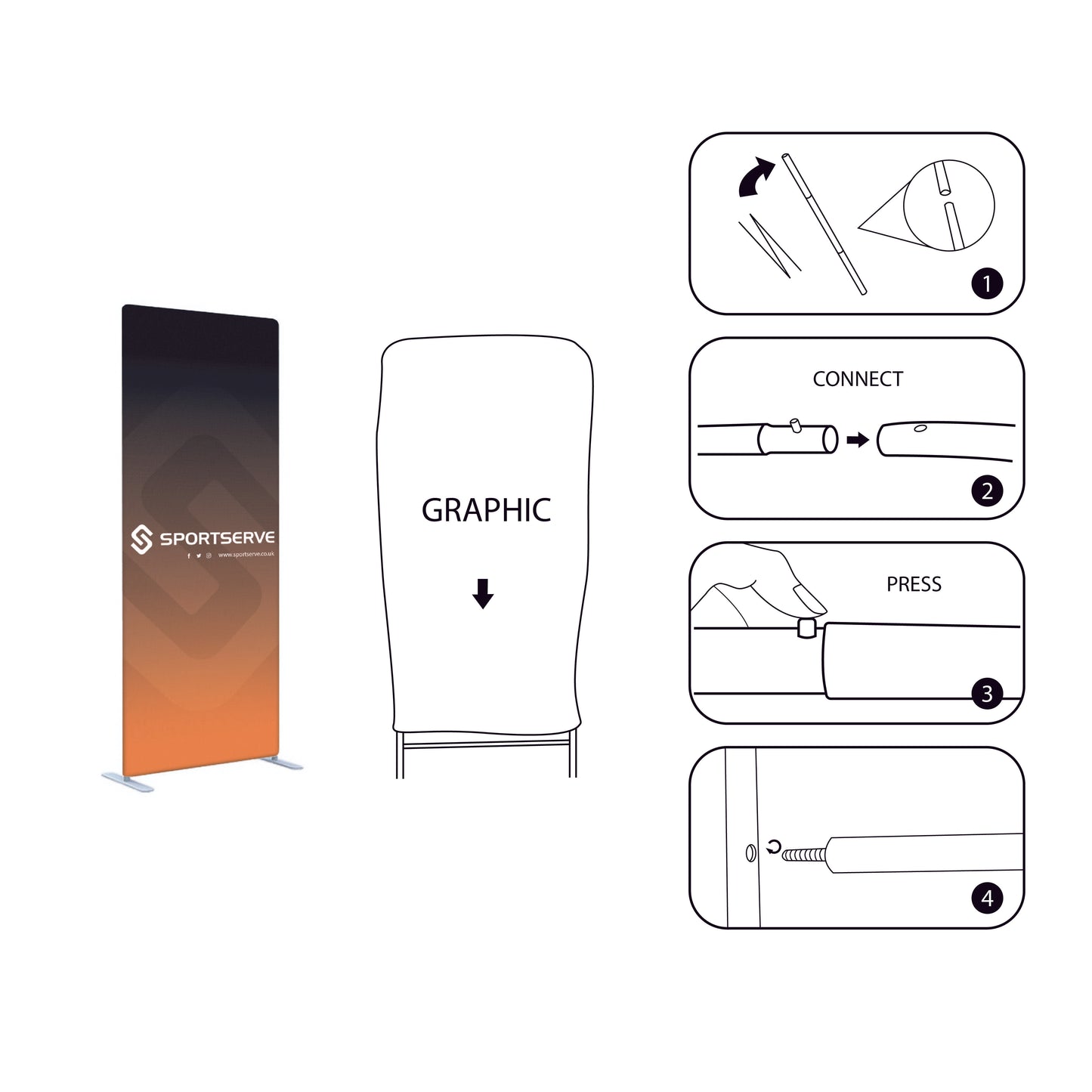 Tension Fabric Display Stands