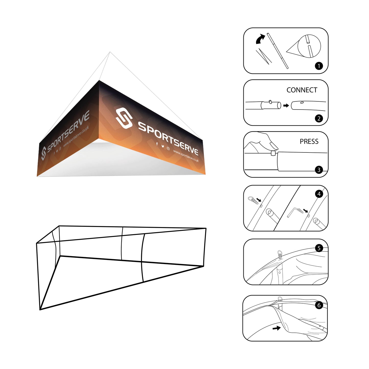 Angle Hanging Banner